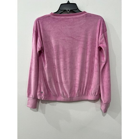 New ZELLA GIRL Kids' Size L (10/12) Cozy Active Luxe velour Top Pink *Defect* - Picture 9 of 12